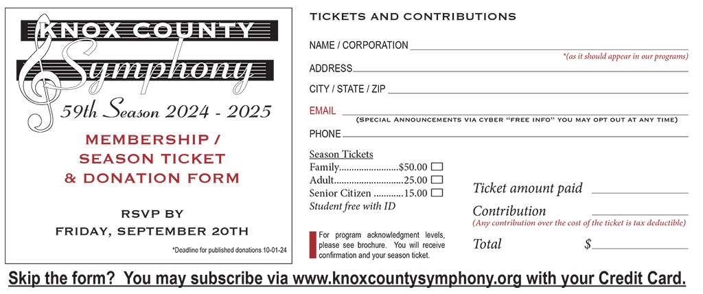 KCS donor card